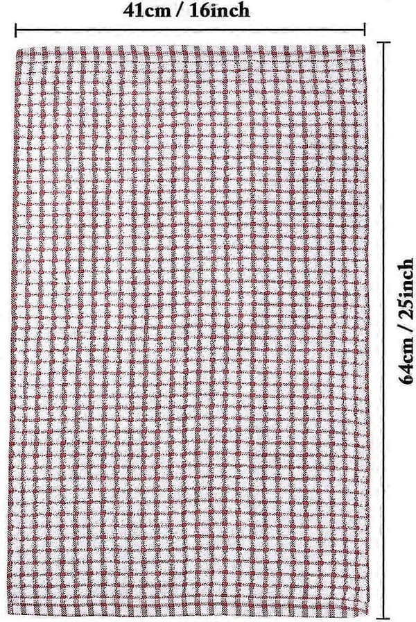 Köksdukar, 40 cm x 63 cm Köksdukar i bomull i bulk, 6-pack Diskhanddukar Disktrasor för torkning Diskdukar och Tekdukar[dt]