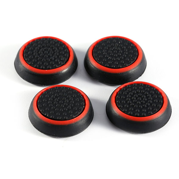 Silikone Thumbstick Grip Hætter til PS3 PS4 Xbox Controller Rød 4 Pak