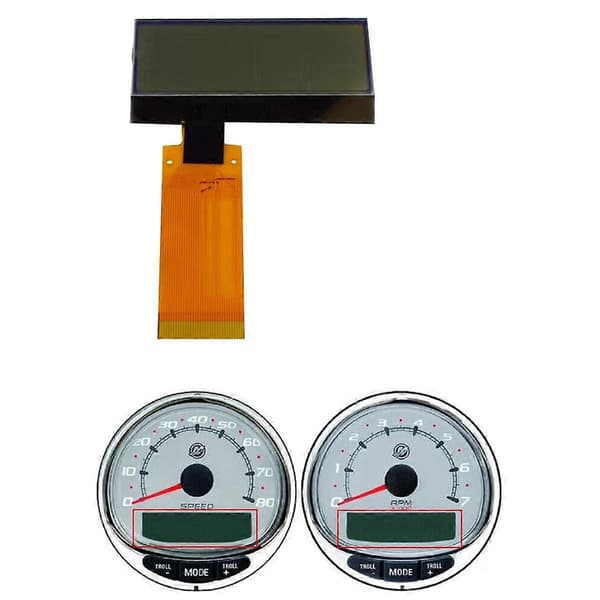 Dashboardmåler LCD-display 8M0079894 til Mercury SC1000 1999-2018 Hastighed Tach Multifunktion 8M6003255