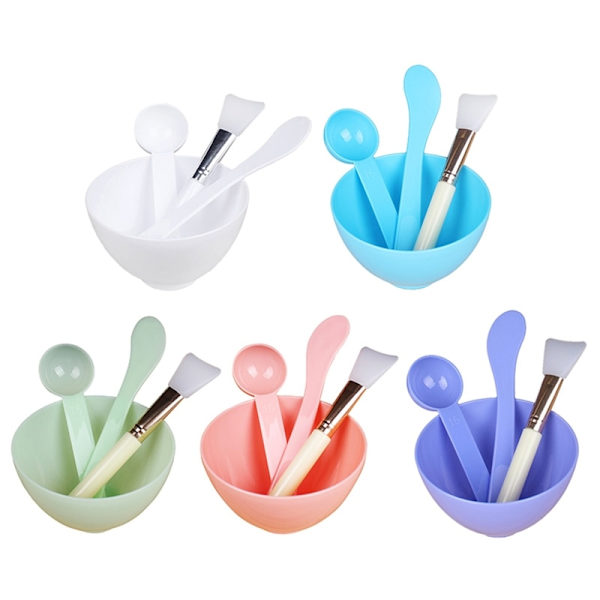 4-pack maskblandningsskål Sminkborsteset set det själv White