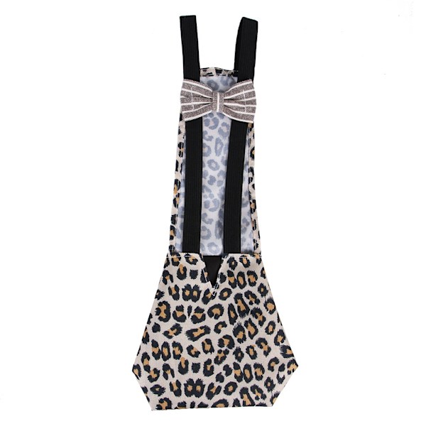 Pet blöja tyg kyckling anka gås blöjor leopard print M