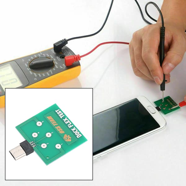 2 stk. Micro USB Testkort Ladedokk Tester for Android Telefon Demontering Fri Deteksjon Haleplugg Batteri