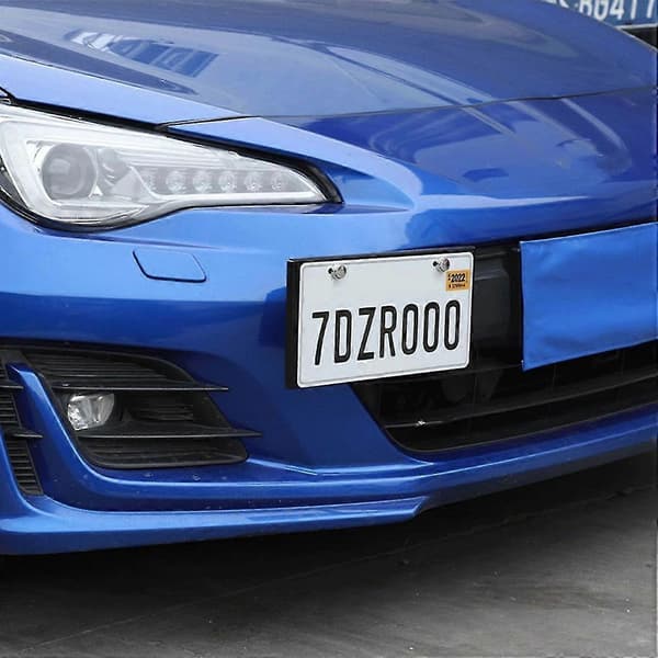 Frontfanger slepekrok nummerskiltmonteringsbrakettholder for BRZ 2012-2020 tilbehør, svart