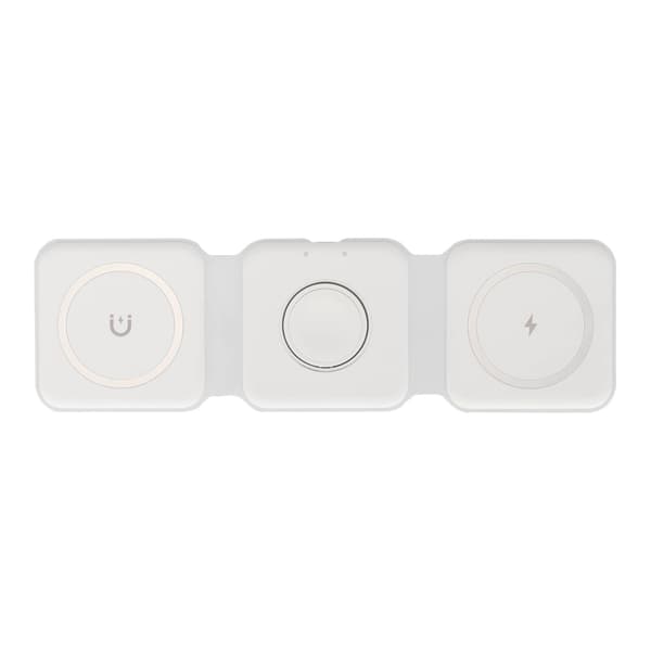 Vikbar 3 i 1 Magnetisk Trådlös Snabbladdare för iPhone