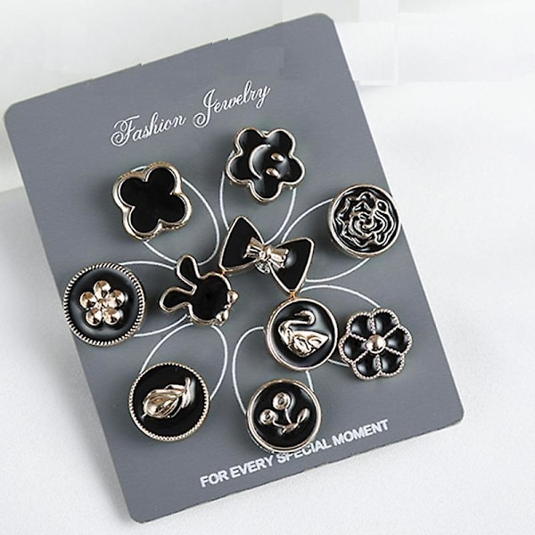 10st Förhindra oavsiktlig exponering Knappar Brosch Pins Badge