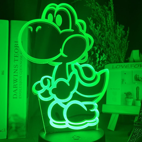 Sonic 3D Night Light LED Färgglada färgskiftande black base YX12