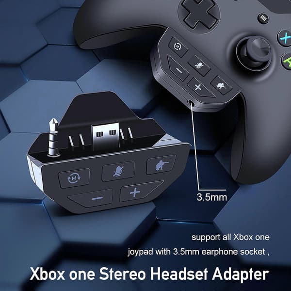 Universal hörlursadapter för Xbox One Controller Stereo Headset Adapter