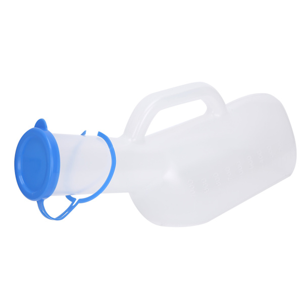 HT 1000ml plastmanlig urinal, idealisk för äldre och sängliggande patienter för sjukvård