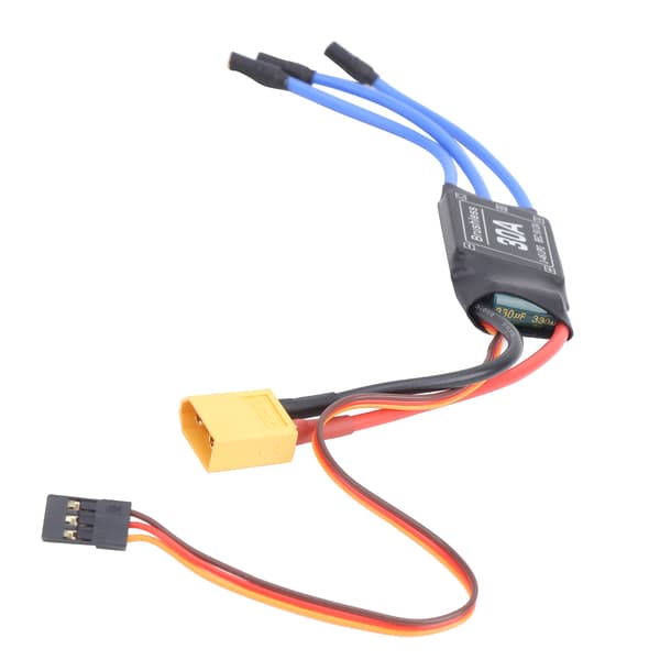 30A Børsteløs ESC XT60 Elektronisk Hastighetskontroller for RC Fjernkontroll Drone Helikopter FPV