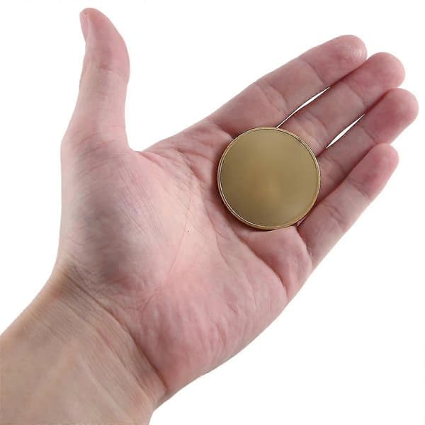 【DENGTU】10 stk. blanke mønter til gravering, 40 mm i diameter med akrylbeskyttelsesboks (messing)