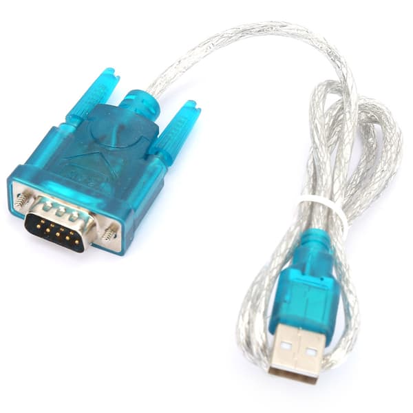 2 stk. HL340 USB til RS232 seriel port adapter 9-pins kabel