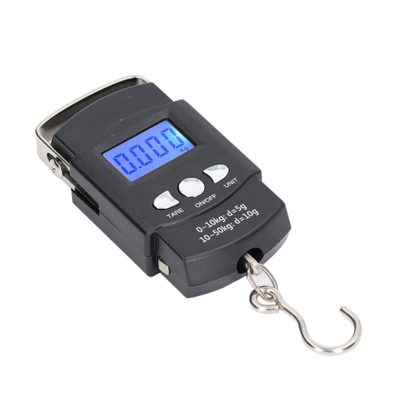 Digital hängande krokskala med LCD-display och 50 kg kapacitet - Blå färg