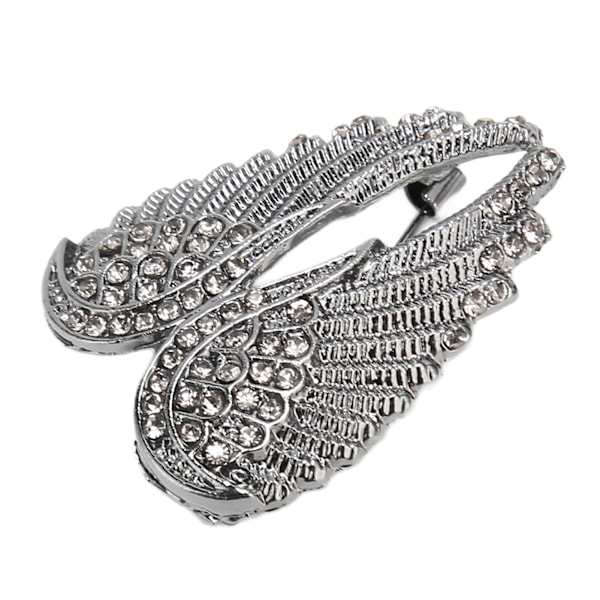 Multilagsbelagt krystal engelvinge broche - Delikat og elegant accent til bluser, jakker, frakker, tørklæder og sjaler
