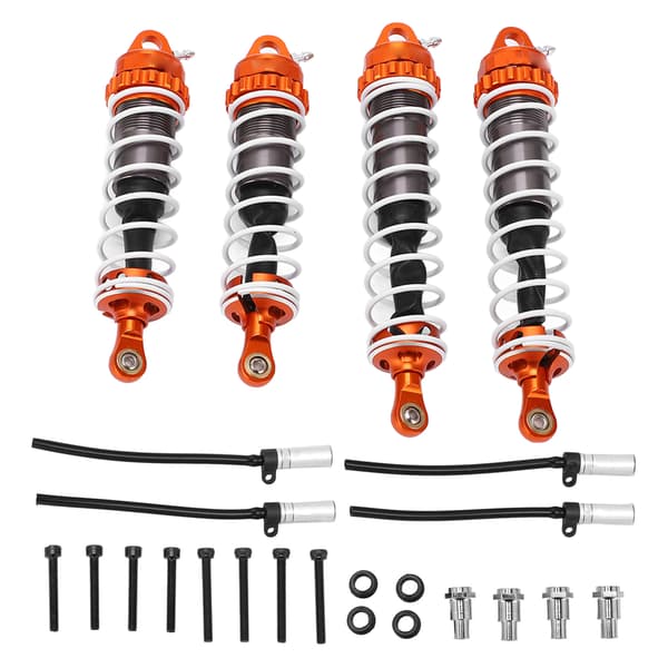 RC Stødabsorbere Reservedele Stødabsorbere Aluminium Legering til ZD Racing 1/7 DBX07 (Orange Titanium Farve)