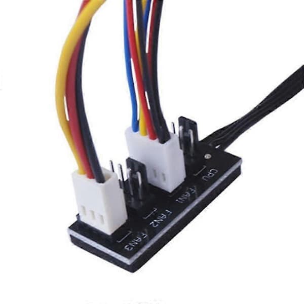 5st Datorfodral Fläkthubb Förlängningskabel 1 till 4 PWM Fläkthubb 4pin Temperaturkontroll Expansionskort
