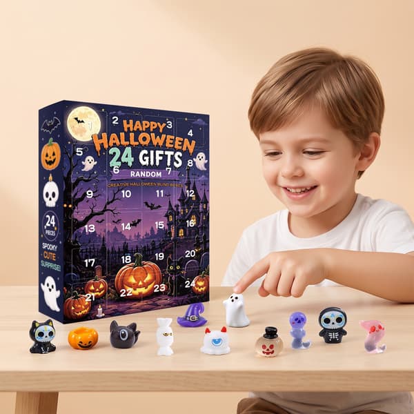 Halloween-dekorationer og \"Blind Boxes\" – Søde og finurlige festlige overraskelser 24 pieces