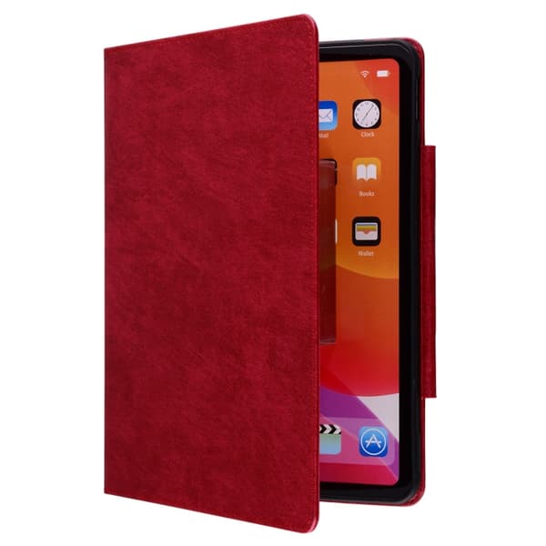 【DT】Samsung Galaxy Tab A9+ / A11+ Läderfodral med kattspänne Röd