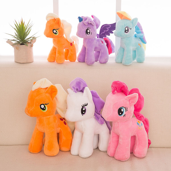 Klassisk ponny poly plyschleksak yellow pony 40cm