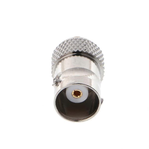 BNC hunstik til MCX hanstik lige RF koaksialstikadapter Silver