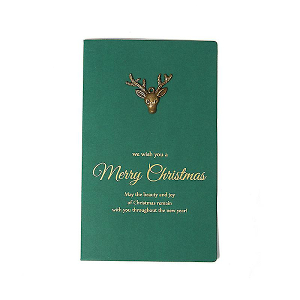 10 st metallpapper bronzing gratulationskort jul A