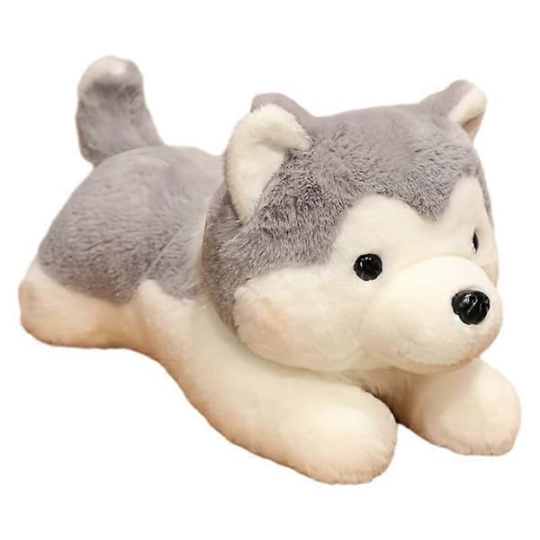 Plyschleksak Husky docka tygdocka sängdjursdocka kudde flicka sovande docka[dt] grey