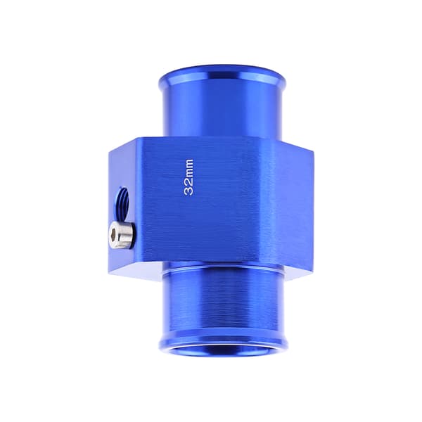 Universal Metal Bil Vand Temp Led Rør Slange Temperatursensor Adapter Blå 32mm