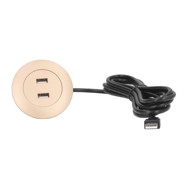 Guld Flush Mount Dobbelt USB Opladningsstik Sofa USB Oplader til Hjemmet