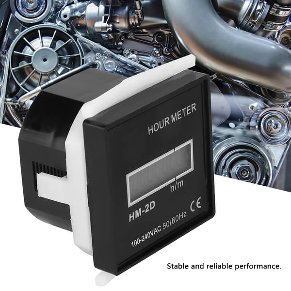 HM 2D Digital Elektrisk Teller AC 100 240V LCD-skjerm Tidsmåler