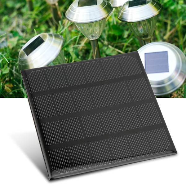 2W 6V Mini Monokrystallinsk Solcellepanel for Camping Batterilading