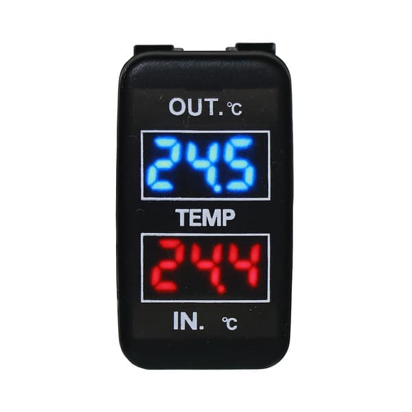 Dobbelt temperaturdisplay inde og uden for bilen Dobbelt temperatursensor til Toyota Corolla Reiz