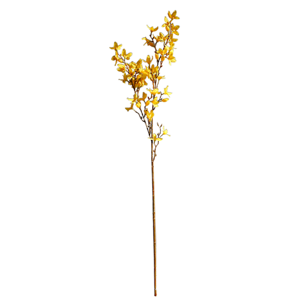 Enkel Gul Vinterjasmin - Kunstig Innendørs Blomst
