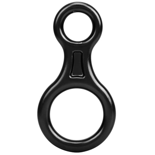 35KN Legering Figur 8 Nedfiringsbremse Rappelling Klatreudstyr Sort