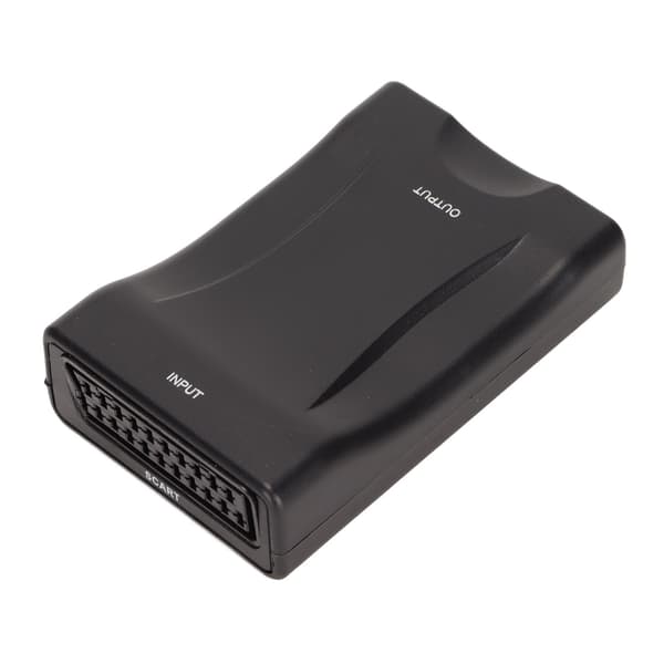 SCART til HDMI-konverter HD-videoadapter med USB-kabel 720P 1080P-utgangsstøtte