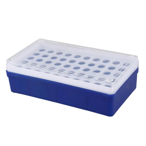 Laboratorielabb Plast 50 Hylsor 1,5 ml Centrifugrör Stativ Hållare Låda