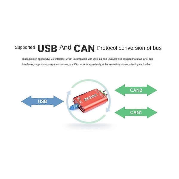 Can Bus Data Analyzer USB til Can Converter Bus Kommunikationsgrænsefladekort[dt]