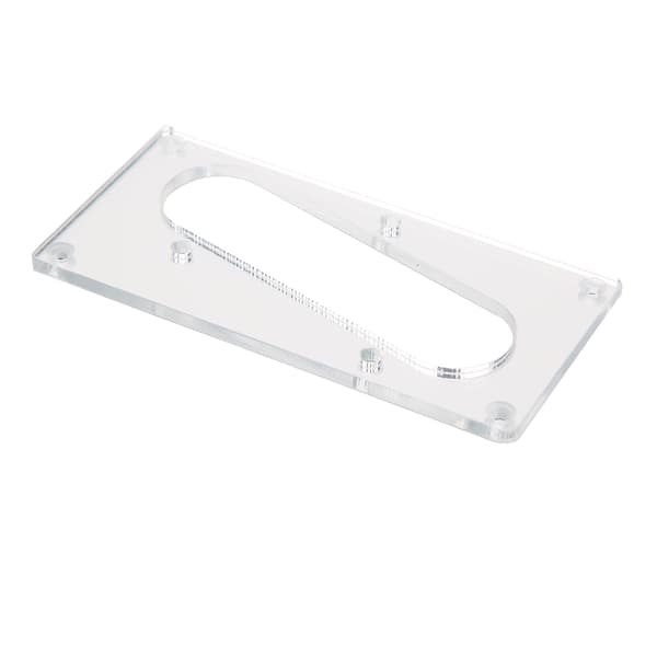 Akryl Single Coil Humbucker Pickup Ramme til Guitar Bas Sølv