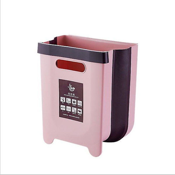 Vikbar kökslåda Hängande matlåda över dörrkorg PINK