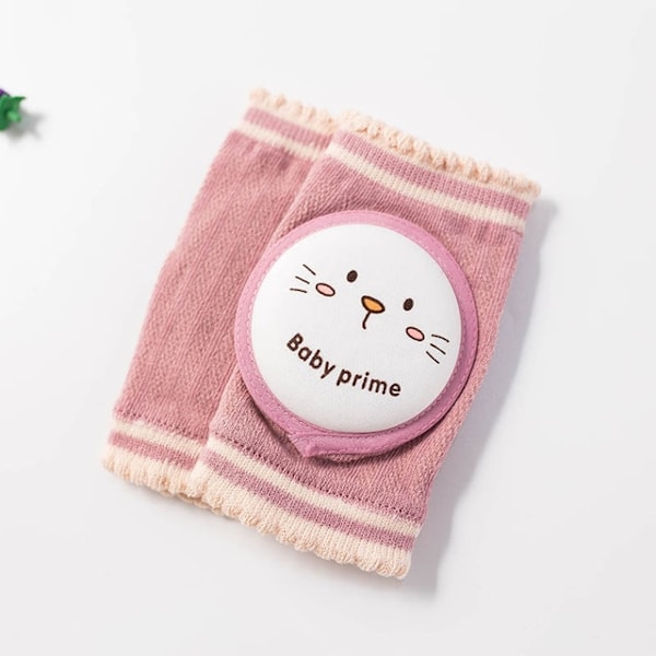 1 par Baby Knäskydd Säkerhetskrypande armbåge 0-4year Pink Cat