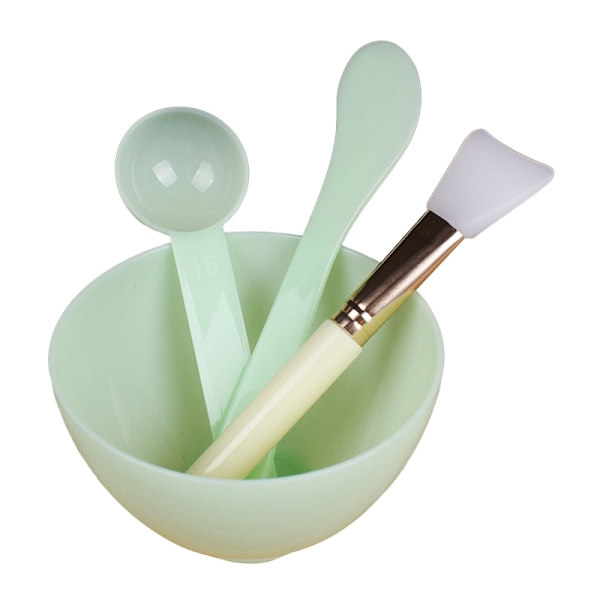 4-pack maskblandningsskål Sminkborsteset set det själv Green