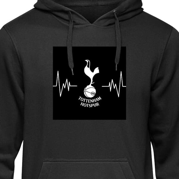 Børne-hættetrøje | Blød hættetrøje til børn Sort 12-13 år Tottenham Hotspur sort black 12-13 År