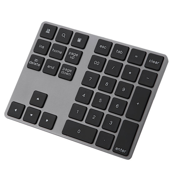 Trådløst Bluetooth numerisk tastatur til Apple PC Sort 34 taster