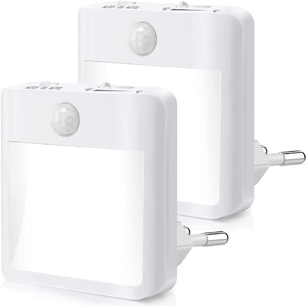 Elektrisk natlampe, [2-pak] Natlampe med bevægelsessensor