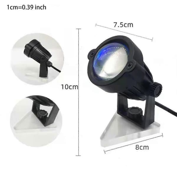 Indstilling til solregnbueprojektionslampe USB-atmosfære LED-natlysbaggrund Sunset light