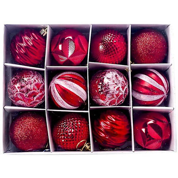 Julgranskulor 12 delar 6cm Set Juldekorationer