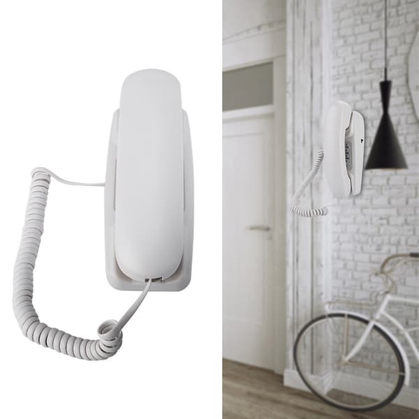 Vægmontering til fastnettelefon, hotel- og hjemmebrug