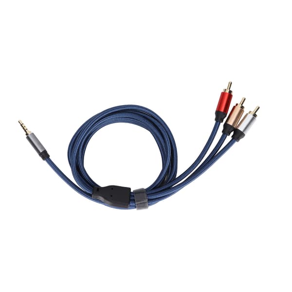3,5 mm han til RCA han stereo lydkabel 1,8 m til højttaler TV CD DVD