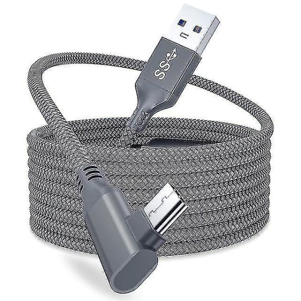 För Oculus Quest 2 Link-kabel 5m USB 3.0 snabbladdningskablar Silver 5M