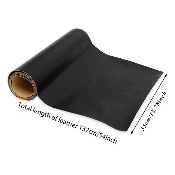 35x137cm Soffa Läder Reparationstejp Självhäftande lapp wine red