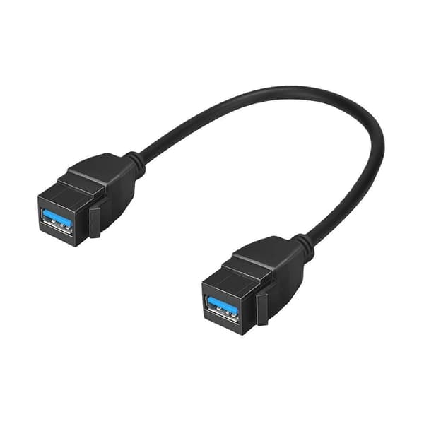 USB 3.0 frontpanelmontering hun til hun panelmonteringsportkabel til pc-kabinet vægpanel installationsudstyr flerfarvet[dt] Multicolor