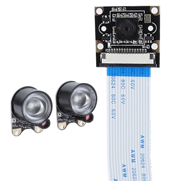 5MP yönäkökamera valoherkällä valolla, yhteensopiva Raspberry Pi 4B 3B 2B B:n kanssa